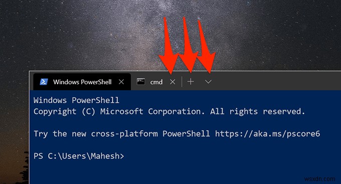 Windows 10에서 탭 형태의 명령 프롬프트를 사용하는 방법
