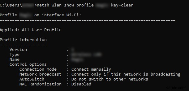 Windows 10에서 CMD 명령어로 와이파이(WiFi) 비밀번호 확인하는 방법