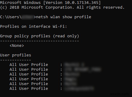 Windows 10에서 CMD 명령어로 와이파이(WiFi) 비밀번호 확인하는 방법