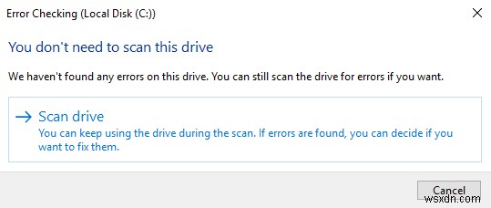 CHKDSK 디스크 검사 유틸리티로 Windows 7/8/10 파일 시스템 오류 수정하는 방법