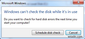 CHKDSK 디스크 검사 유틸리티로 Windows 7/8/10 파일 시스템 오류 수정하는 방법
