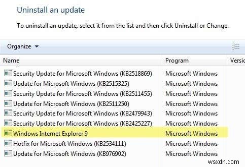 Windows 7에서 인터넷 익스플로러(IE) 제거 및 재설치하는 방법