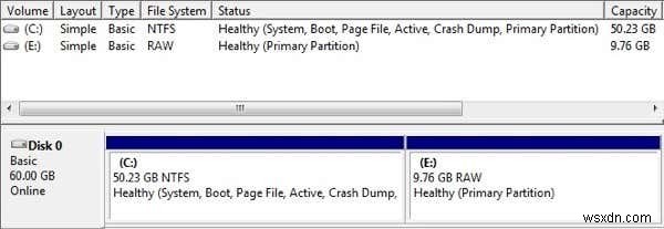 Windows 7/8/10에서 추가 프로그램 없이 두 개의 파티션을 하나로 병합하는 방법