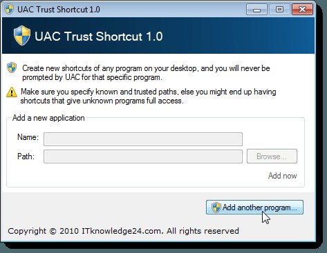 특정 프로그램에만 UAC(사용자 계정 컨트롤) 끄는 방법 – UAC Trust Shortcut 활용법