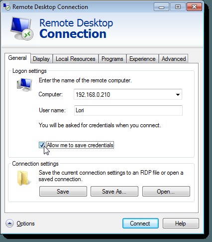Windows에서 원격 데스크톱 자격 증명 저장 방지하는 방법