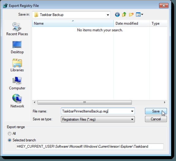 Windows 7/8/10 작업 표시줄 고정 항목 백업 및 복원 완벽 가이드