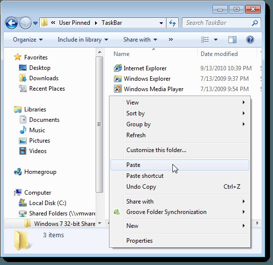 Windows 7/8/10 작업 표시줄 고정 항목 백업 및 복원 완벽 가이드