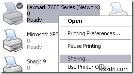 Windows XP 프린터를 Windows 7/8/10과 공유하는 완벽 가이드