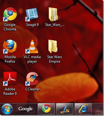 Windows 7/8/10 작업 표시줄과 바탕 화면 아이콘 크기 줄이는 방법