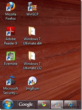Windows 7/8/10 작업 표시줄과 바탕 화면 아이콘 크기 줄이는 방법