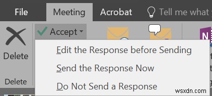 Outlook 회의 추적 기능으로 회의 수락자 확인하는 방법