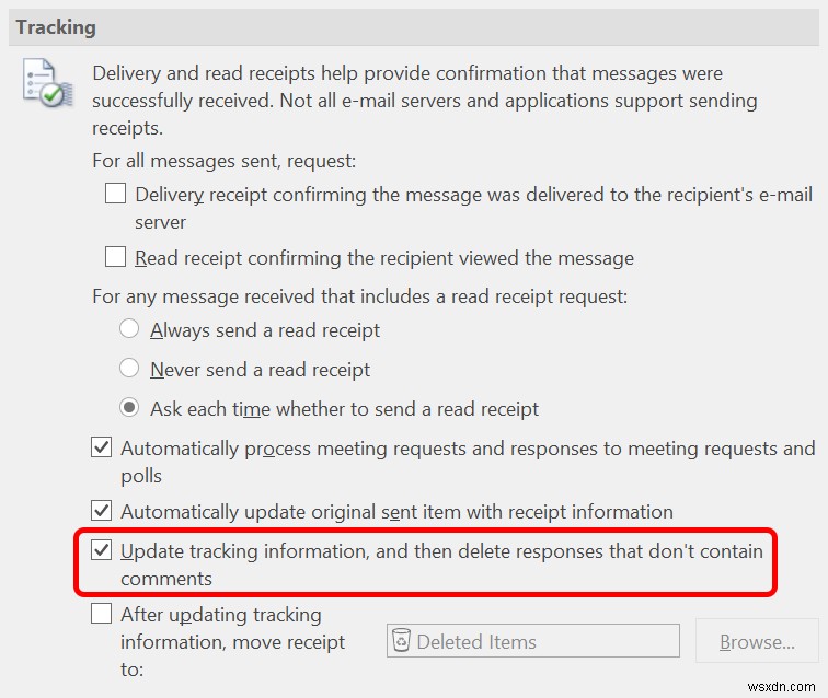 Outlook 회의 추적 기능으로 회의 수락자 확인하는 방법