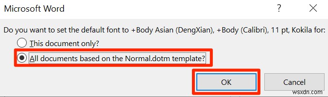 Office 앱에서 기본 글꼴을 변경하는 방법 (Word·Excel·PowerPoint·Outlook)