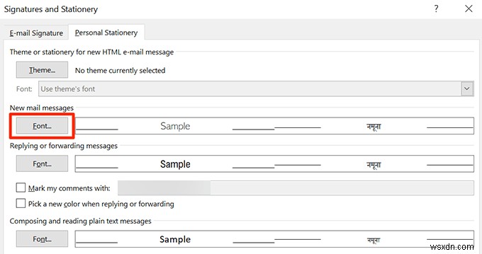 Office 앱에서 기본 글꼴을 변경하는 방법 (Word·Excel·PowerPoint·Outlook)