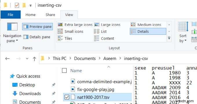CSV 또는 TSV 파일을 엑셀 워크시트에 삽입하는 방법