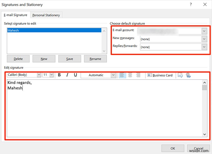 Outlook에서 서명 추가하는 방법: Windows, Mac, 웹 버전 완벽 가이드