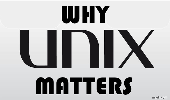 HDG 설명: UNIX란 무엇일까?
