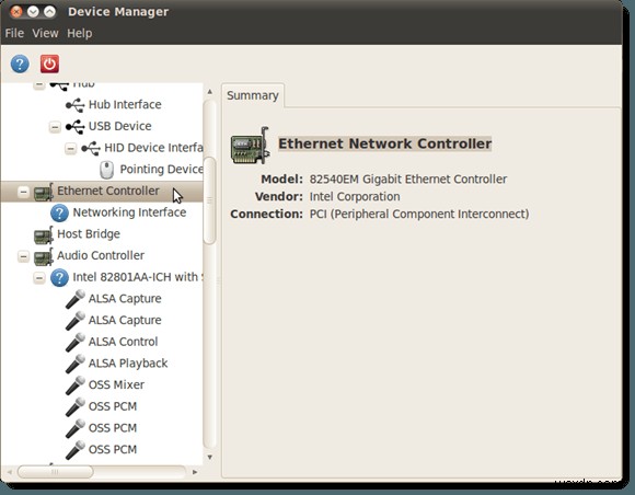 Ubuntu 10.04에서 GNOME Device Manager로 하드웨어 정보 쉽게 확인하는 방법