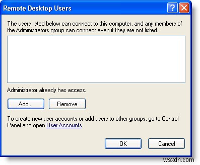 Windows XP와 Windows Server 2003 원격 접속 설정 방법