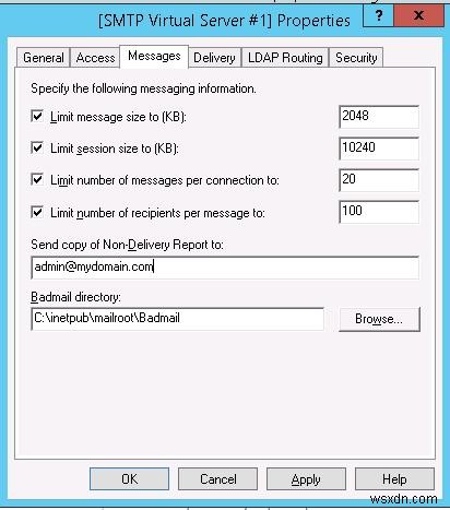 Windows Server 2016/2012 R2 SMTP 서버 설치 및 구성 완벽 가이드