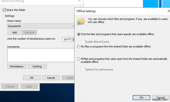 Windows 10 오프라인 파일 활성화 및 구성 가이드