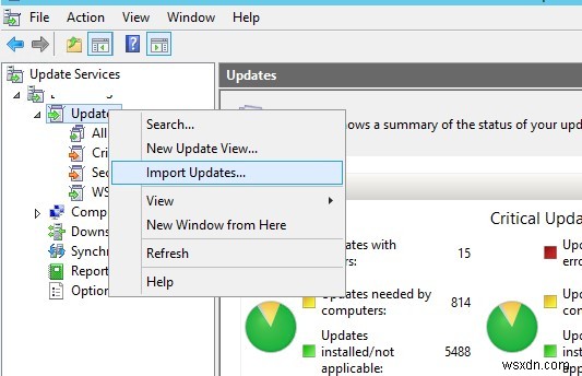 Microsoft 업데이트 카탈로그에서 WSUS로 업데이트를 수동으로 가져오는(추가하는) 방법