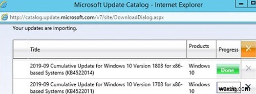 Microsoft 업데이트 카탈로그에서 WSUS로 업데이트를 수동으로 가져오는(추가하는) 방법