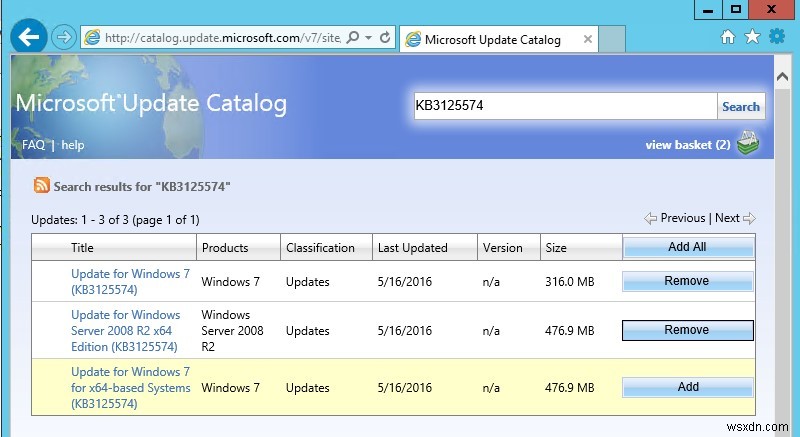 Microsoft 업데이트 카탈로그에서 WSUS로 업데이트를 수동으로 가져오는(추가하는) 방법