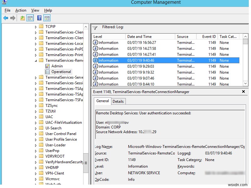 Windows 원격 데스크톱(RDP) 연결 로그 추적 및 분석 방법 총정리