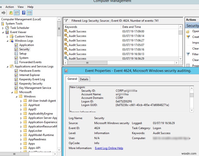 Windows 원격 데스크톱(RDP) 연결 로그 추적 및 분석 방법 총정리