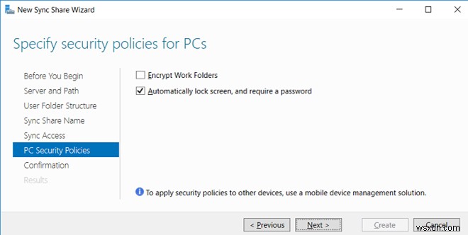 Windows Server 2016에서 Work Folders(작업 폴더) 설치 및 구성 완벽 가이드