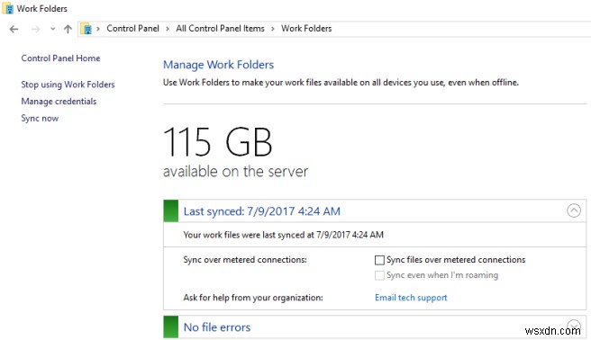 Windows Server 2016에서 Work Folders(작업 폴더) 설치 및 구성 완벽 가이드