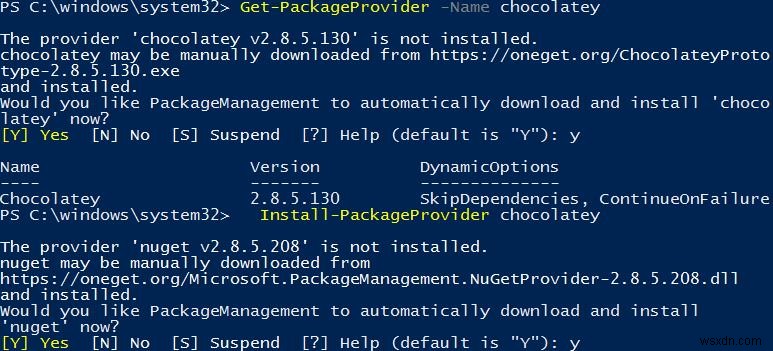 Windows 10에서 PowerShell PackageManagement로 프로그램 설치·관리하기