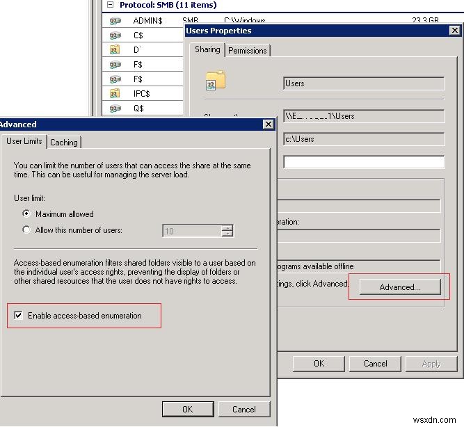 Windows Server에서 ABE(액세스 기반 열거) 활성화 방법 완벽 가이드