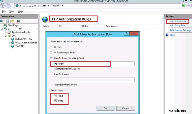 Windows Server 2016/2012 R2에서 FTP 사용자 격리를 활용한 FTP 서버 구성 완벽 가이드