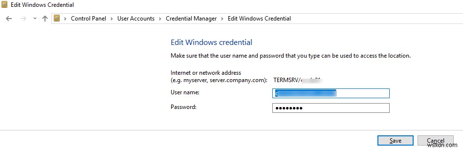 해결 방법: Windows에서 저장된 RDP 자격 증명이 작동하지 않을 때