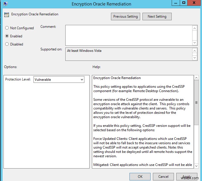 RDP 인증 오류 해결 가이드: CredSSP 암호화 오라클 수정(CredSSP Encryption Oracle Remediation)