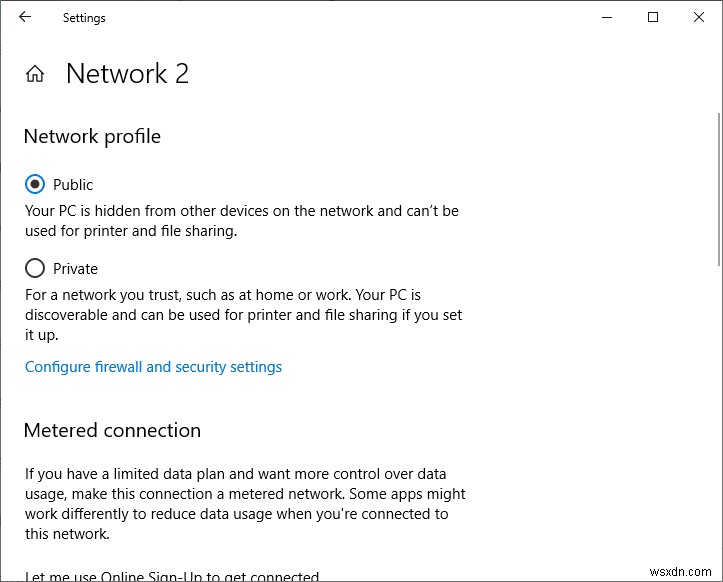 Windows 10/Windows Server 2016에서 네트워크 위치를 공용에서 개인으로 변경하는 방법