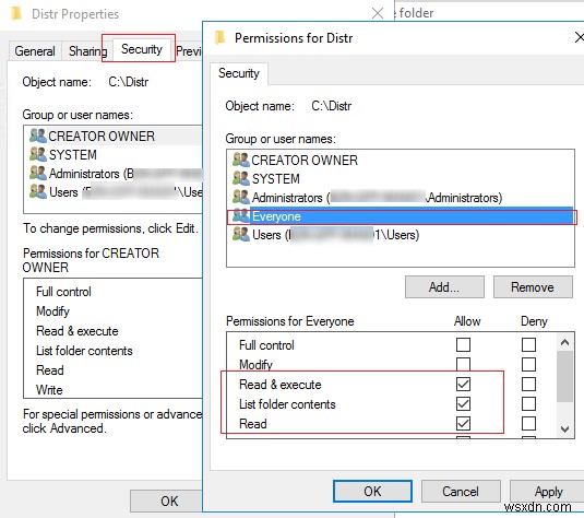 Windows 10/Server 2016에서 암호 없이 익명으로 파일·프린터 공유 접근 설정하기
