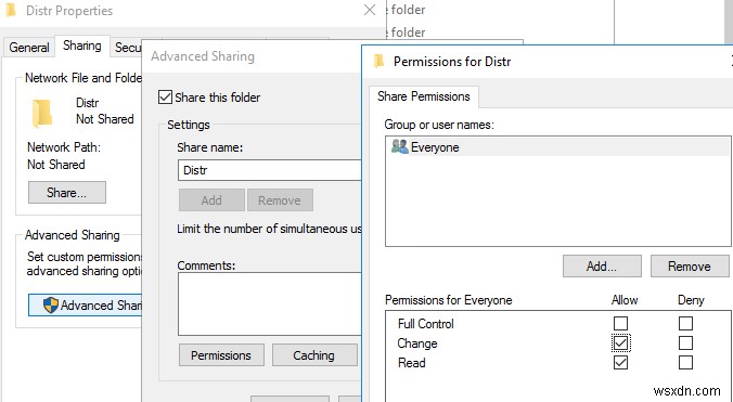 Windows 10/Server 2016에서 암호 없이 익명으로 파일·프린터 공유 접근 설정하기