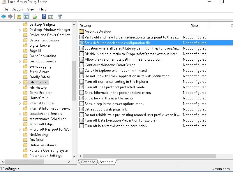 GPO(그룹 정책)로 Windows 10 기본 파일 연결 설정 및 배포하는 방법
