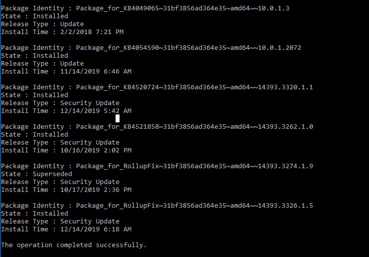Windows Server 2016/Windows 10에서 Windows 업데이트 및 DISM 오류 0x80073712 해결하는 방법
