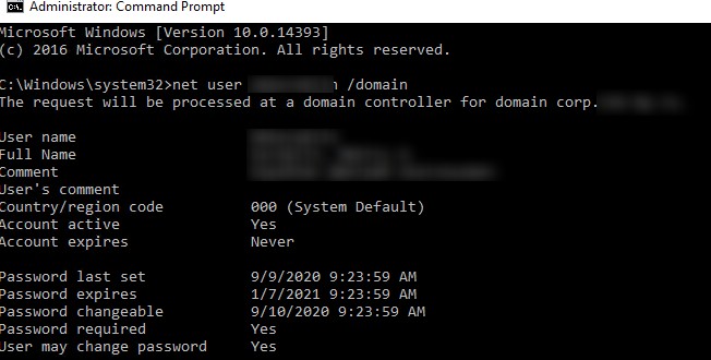 Active Directory 사용자 암호 만료일 확인 및 암호 변경 알림 설정 방법
