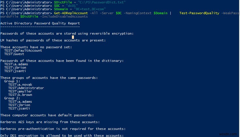 Active Directory 취약한 암호 감사: PowerShell로 약한 비밀번호 찾는 방법