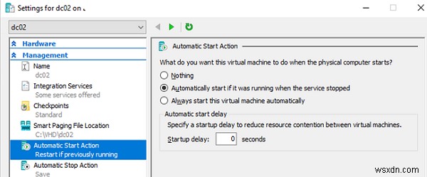 Hyper-V 가상 머신 자동 시작 및 부팅 순서 완벽 설정 가이드