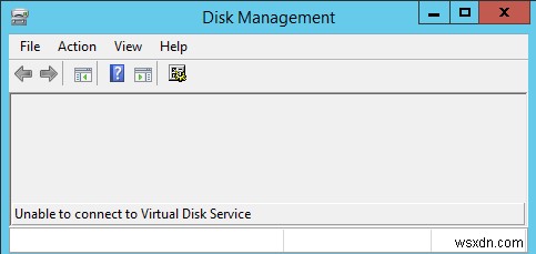 Windows Server 디스크 관리  가상 디스크 서비스에 연결할 수 없음  오류 해결 방법