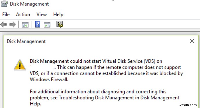 Windows Server 디스크 관리  가상 디스크 서비스에 연결할 수 없음  오류 해결 방법