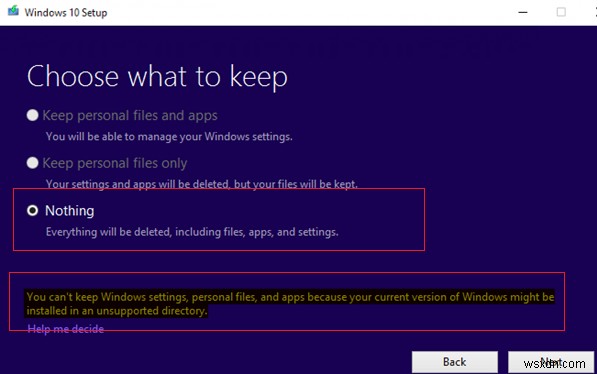 Windows 10 업그레이드 오류 해결: 지원되지 않는 디렉터리에 설치됨 문제 수정 방법
