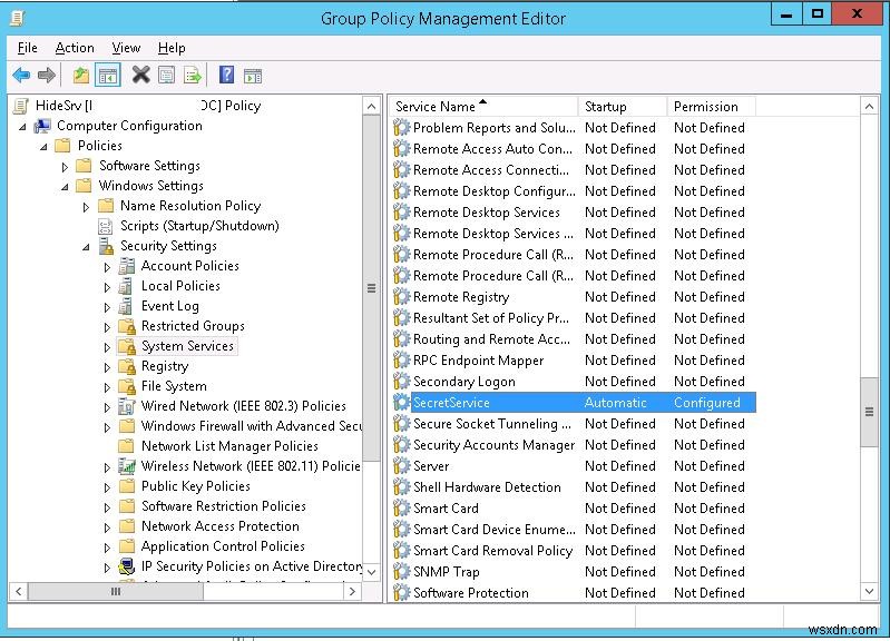 그룹 정책(GPO)으로 Windows 서비스를 사용자에게 숨기는 방법