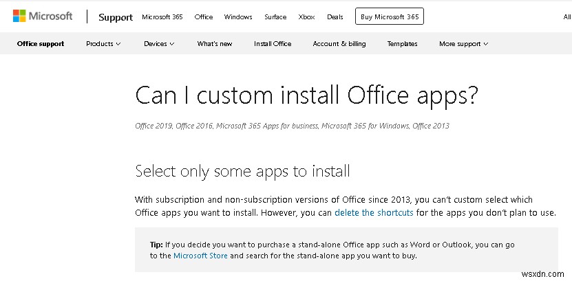 Office 2016/Office 365에서 원하는 앱만 골라 설치하는 방법 (ODT 완벽 가이드)